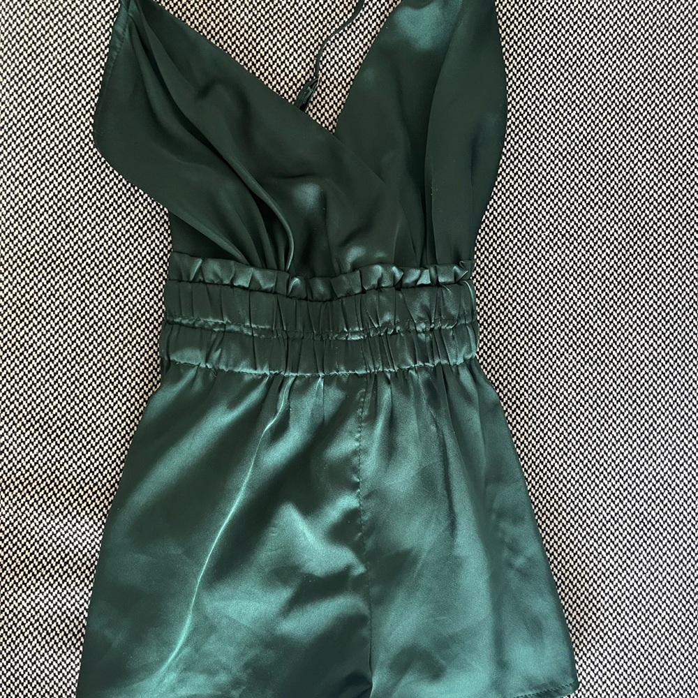 Elegant Green Evenuel Romper